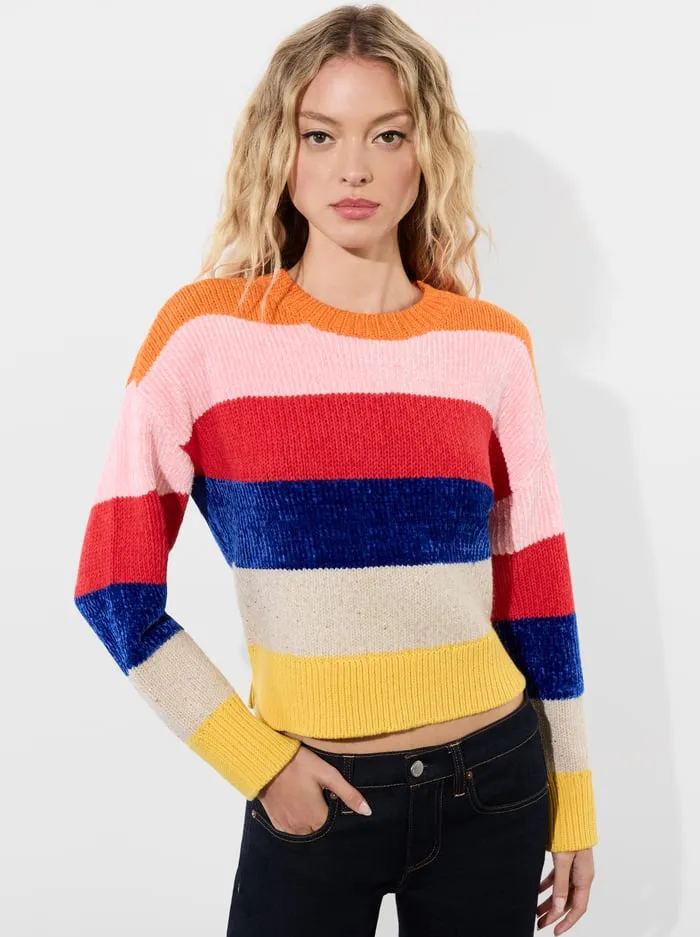 Sweaters Women Alice Olivia Louie Pullover Multi Stripe