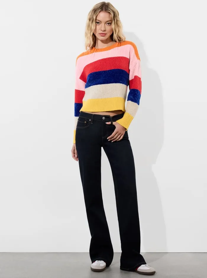 Sweaters Women Alice Olivia Louie Pullover Multi Stripe