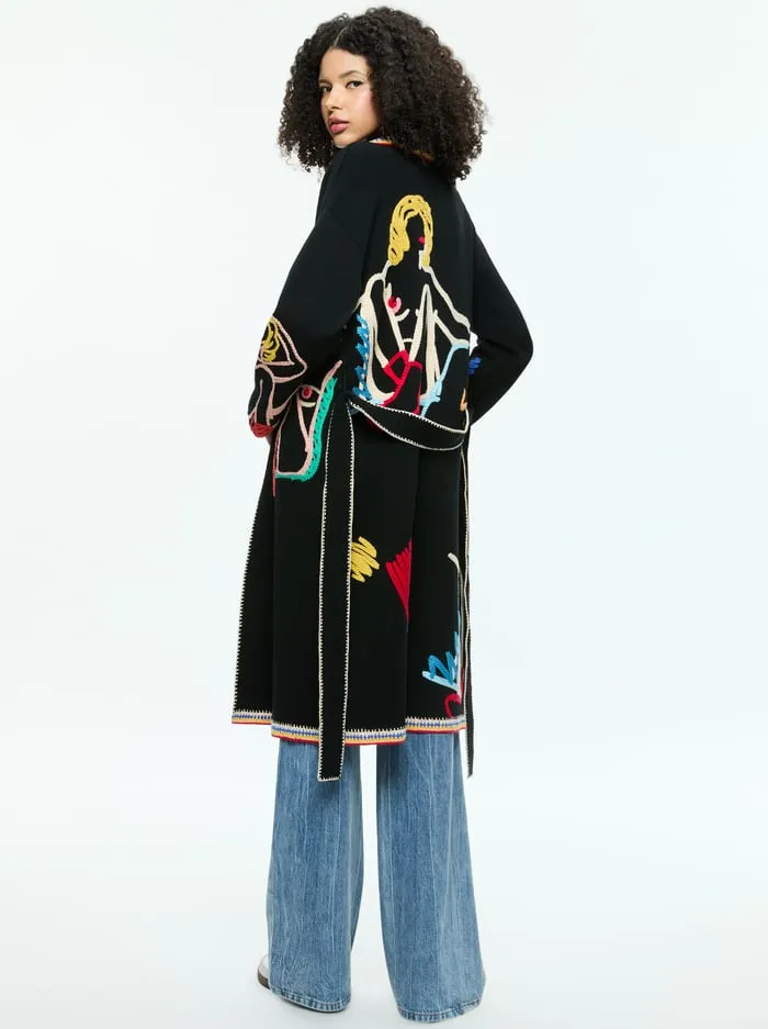 Sweaters Women Alice Olivia Tom Wesselmann Astrid Cardigan Natural Beauty