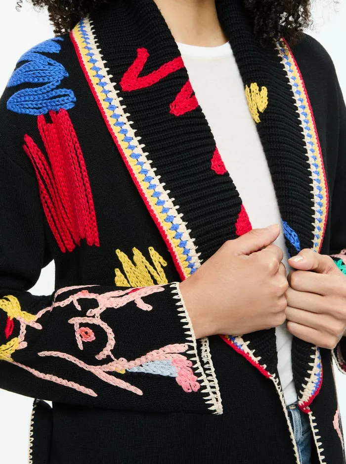 Sweaters Women Alice Olivia Tom Wesselmann Astrid Cardigan Natural Beauty
