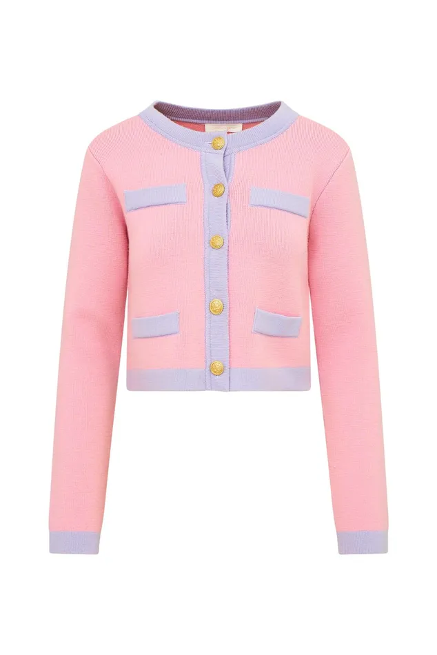 Sweaters Women LoveShackFancy Elif Cardigan Peony Cloud