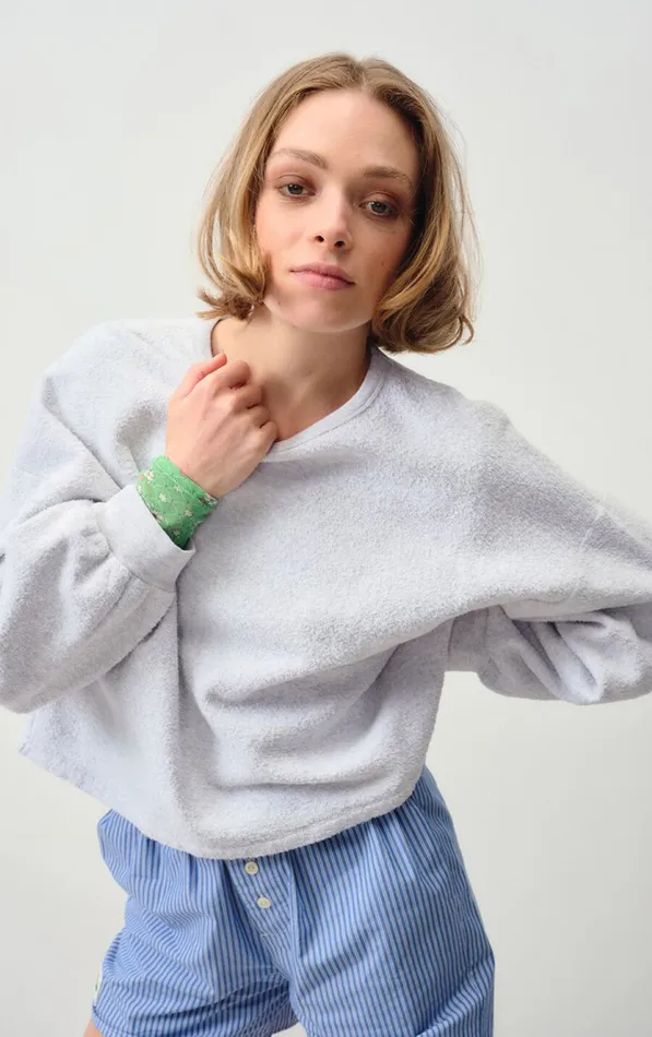 Sweatshirt Bobypark Arctic Melange Women American Vintage Sweatshirts