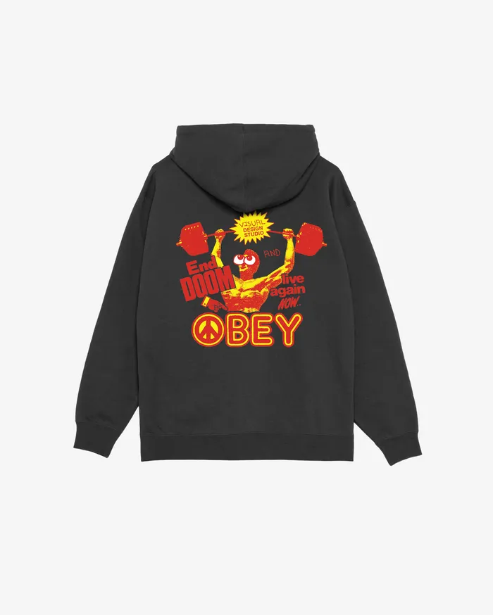 SWEATSHIRTS LIVE AGAIN NOW PULLOVER Black 8211 OBEY Clothing Men