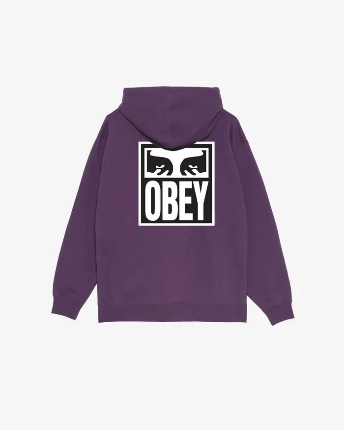 SWEATSHIRTS OBEY EYES ICON PULLOVER Paisley Purple OBEY Clothing Men
