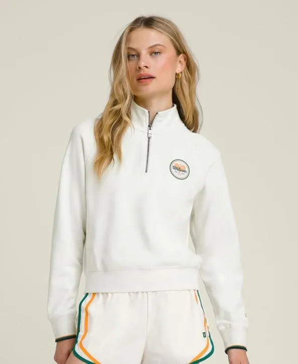 Sweatshirts Women Wilson W Sideline HalfZip Sandrift
