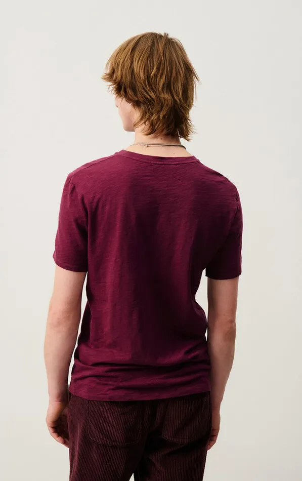 TShirt Bysapick Burgundy Men American Vintage Short Sleeve TShirts TShirt Bysapick Burgundy Men American Vintage Short Sleeve TShirts