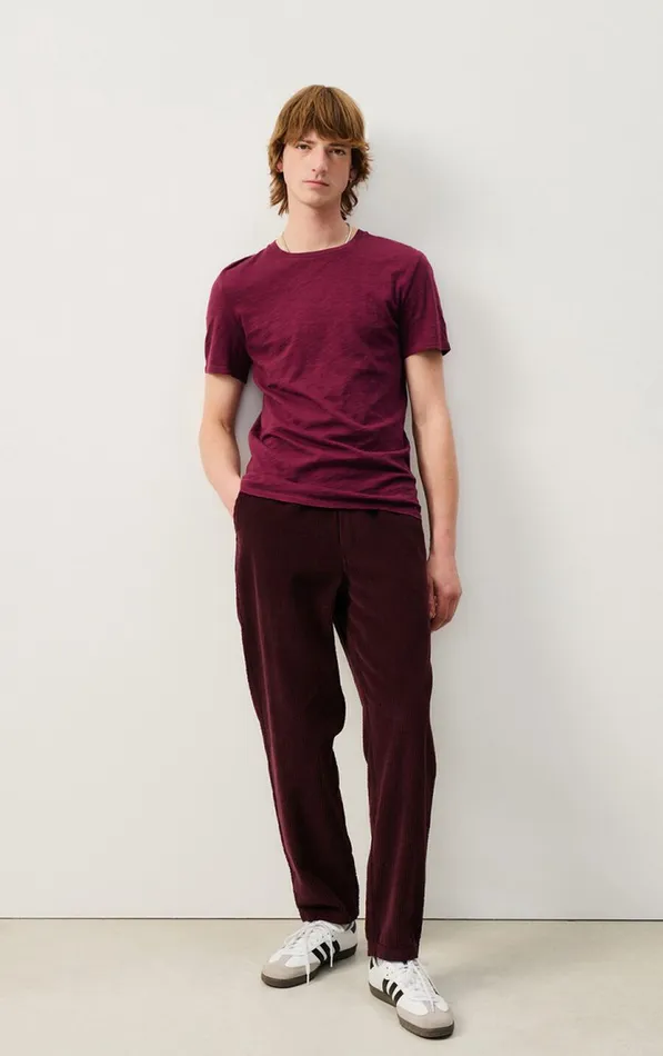 TShirt Bysapick Burgundy Men American Vintage Short Sleeve TShirts TShirt Bysapick Burgundy Men American Vintage Short Sleeve TShirts