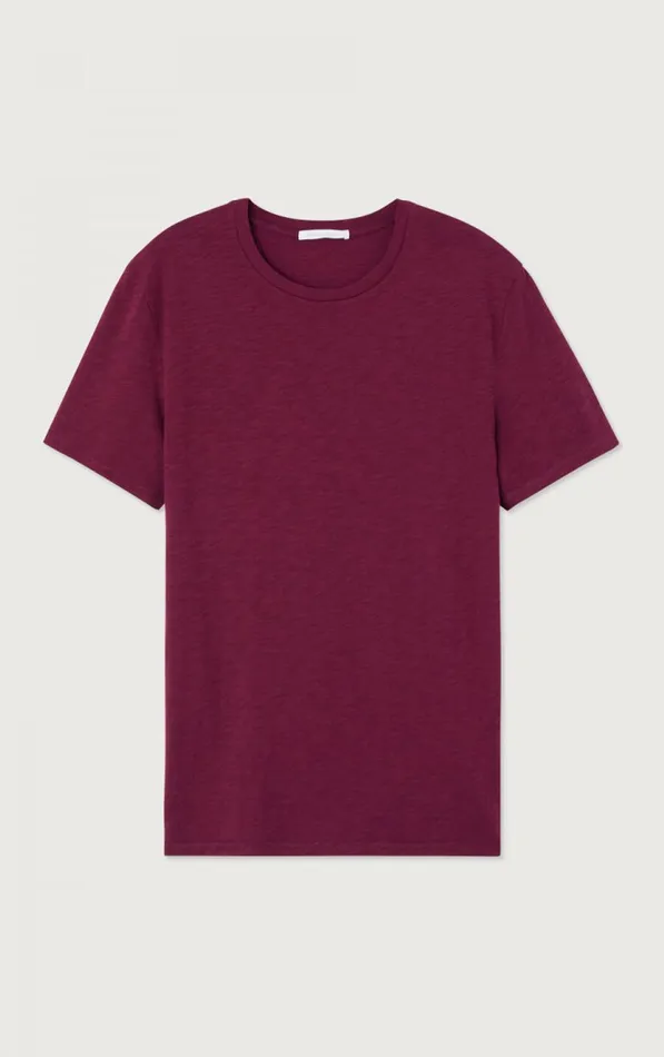 TShirt Bysapick Burgundy Men American Vintage Short Sleeve TShirts TShirt Bysapick Burgundy Men American Vintage Short Sleeve TShirts