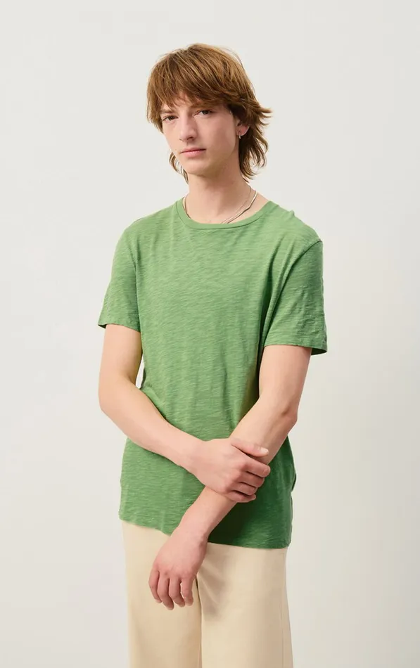 TShirt Bysapick Tarragon Men American Vintage Short Sleeve TShirts