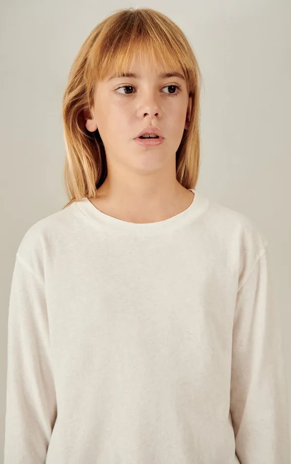 TShirt Gamipy White Kids American Vintage Long Sleeve TShirts