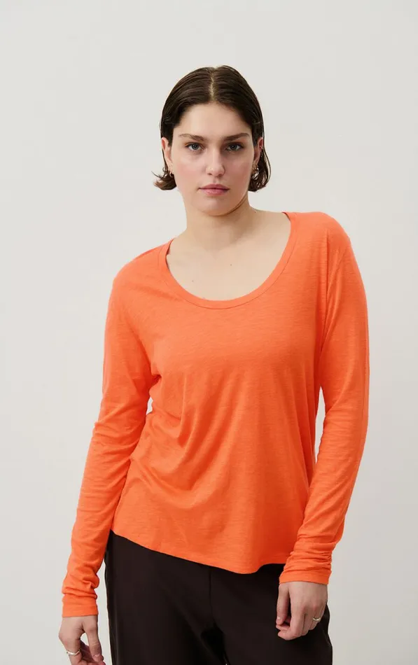 TShirt Jacksonville Butternut Mottled Women American Vintage Long Sleeve TShirts
