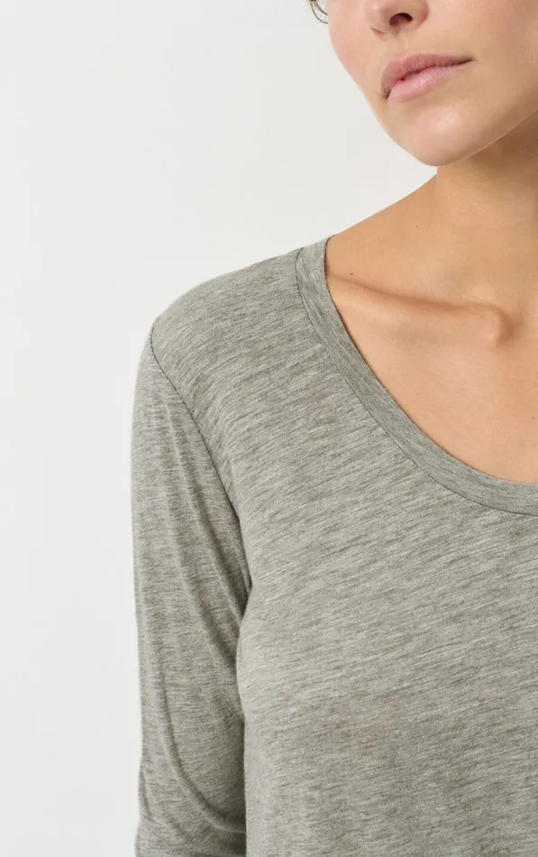 TShirt Jacksonville Heather Grey Women American Vintage Long Sleeve TShirts TShirt Jacksonville Heather Grey Women American Vintage Long Sleeve TShirts