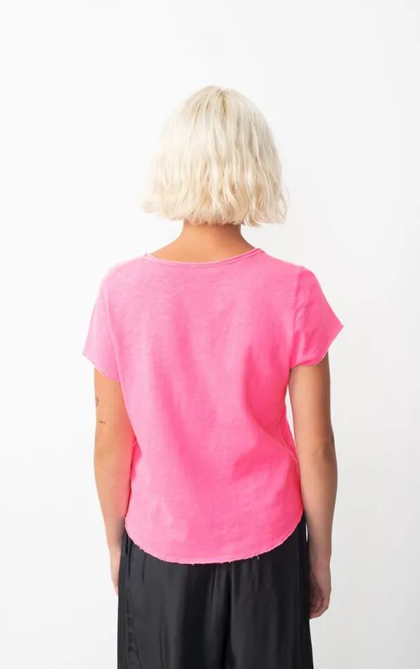 TShirt Sonoma Pink Acid Fluo Women American Vintage Short Sleeve TShirts TShirt Sonoma Pink Acid Fluo Women American Vintage Short Sleeve TShirts
