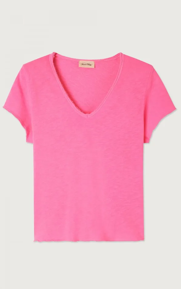 TShirt Sonoma Pink Acid Fluo Women American Vintage Short Sleeve TShirts TShirt Sonoma Pink Acid Fluo Women American Vintage Short Sleeve TShirts
