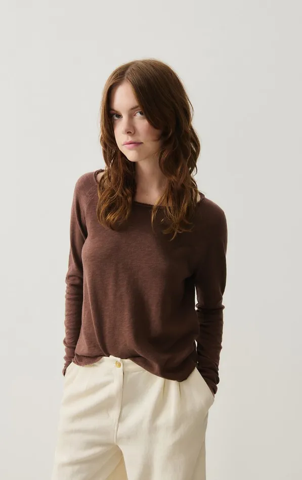 TShirt Sonoma Vintage Choco Women American Vintage Long Sleeve TShirts