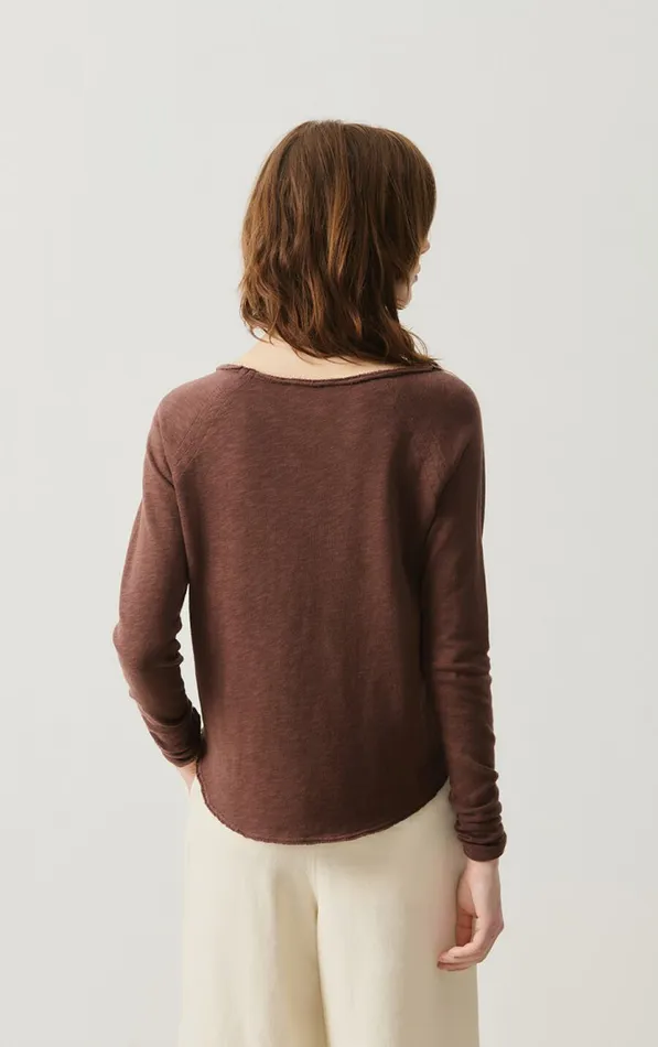 TShirt Sonoma Vintage Choco Women American Vintage Long Sleeve TShirts