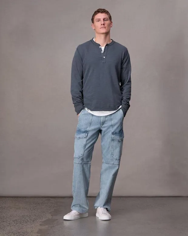 TShirts and Henleys Men Rag and Bone Classic Flame Henley Ombre