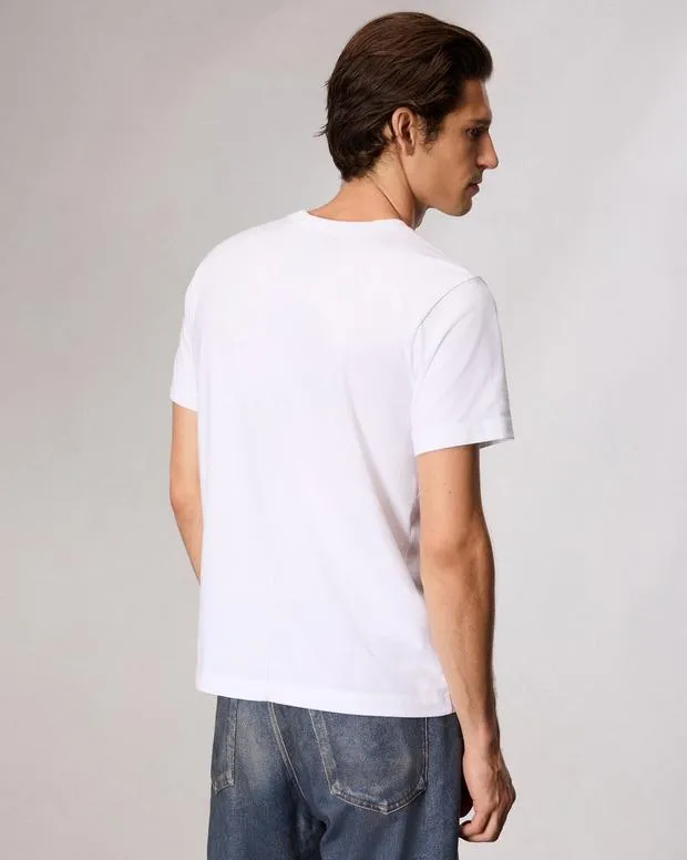TShirts and Henleys Men Rag and Bone Rb Number 3 TShirt Washed White