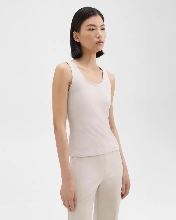 TShirts Tank Tops Women Theory Scoop Neck Tank Top In Rib Knit Viscose Sand TShirts Tank Tops Women Theory Scoop Neck Tank Top In Rib Knit Viscose Sand