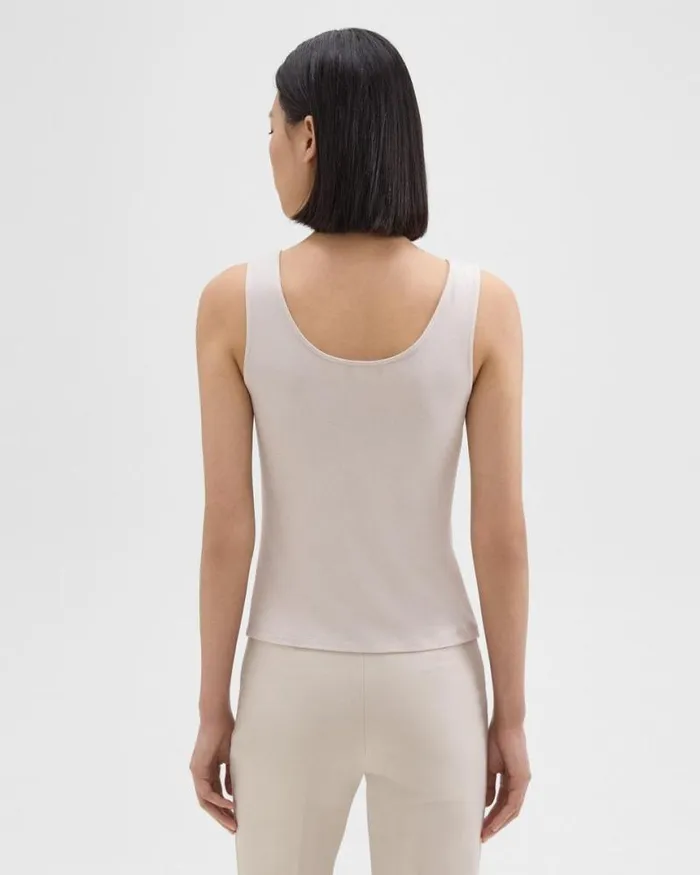 TShirts Tank Tops Women Theory Scoop Neck Tank Top In Rib Knit Viscose Sand TShirts Tank Tops Women Theory Scoop Neck Tank Top In Rib Knit Viscose Sand