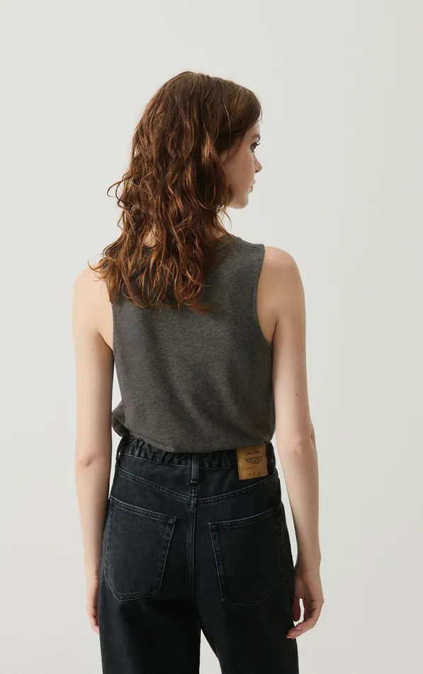 Tank Top Jacksonville Melange Charcoal Women American Vintage Tops and Tanktops Tank Top Jacksonville Melange Charcoal Women American Vintage Tops and Tanktops