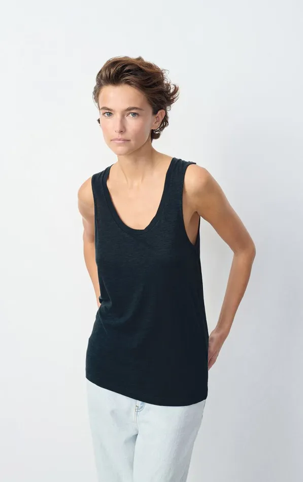 Tank Top Jacksonville Navy Women American Vintage Tops and Tanktops