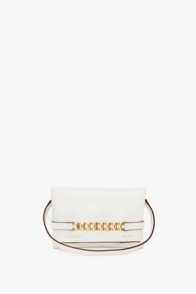 The Chain Pouch Women Victoria Beckham Mini Chain Pouch In White Leather
