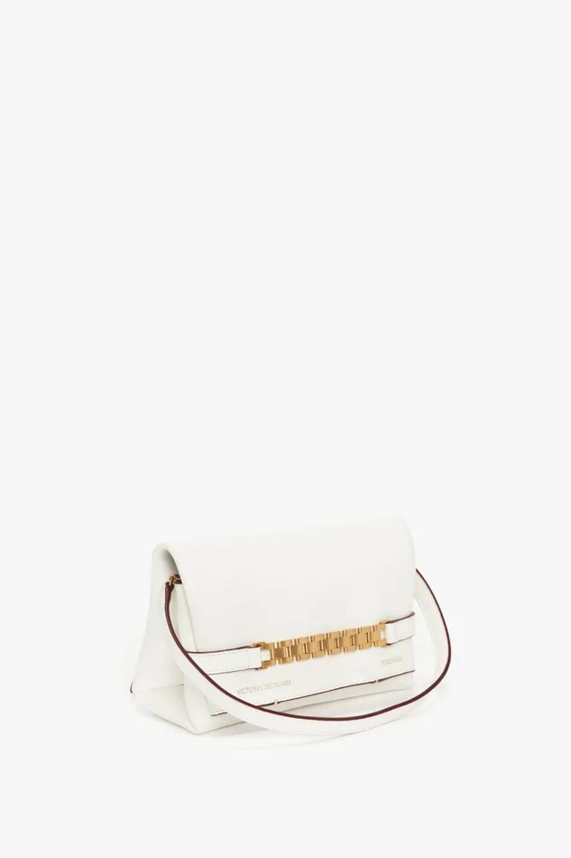 The Chain Pouch Women Victoria Beckham Mini Chain Pouch In White Leather