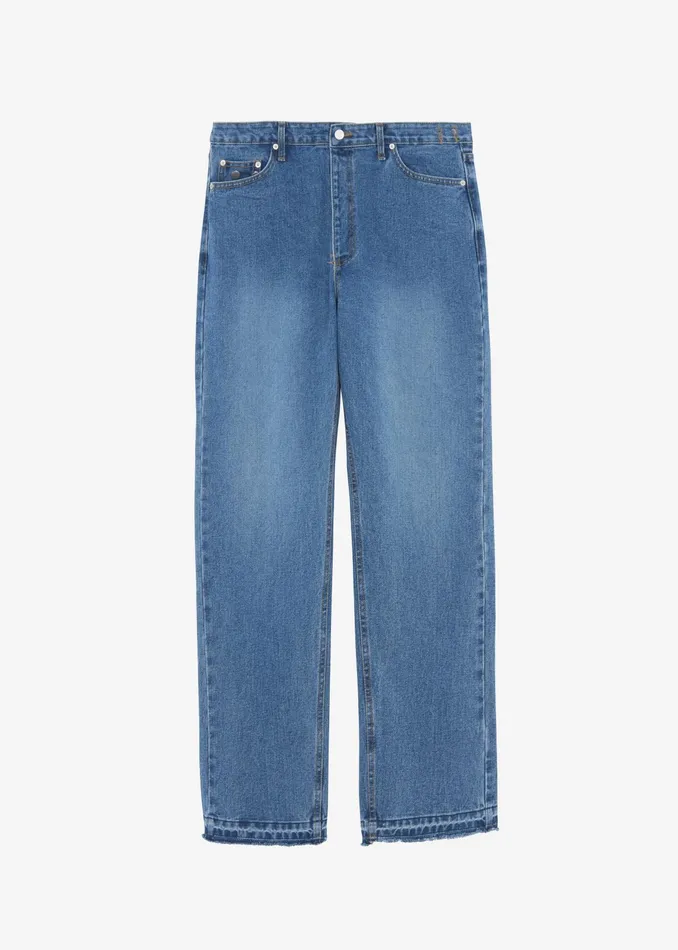 The Frankie Shop Bottoms Andrea Denim Pants 8211 Medium Wash 8211 Women