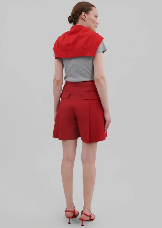 The Frankie Shop Bottoms Angie Shorts 8211 Red 8211 Women