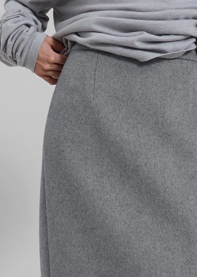 The Frankie Shop Bottoms Arley Midi Skirt 8211 Light Grey 8211 Women