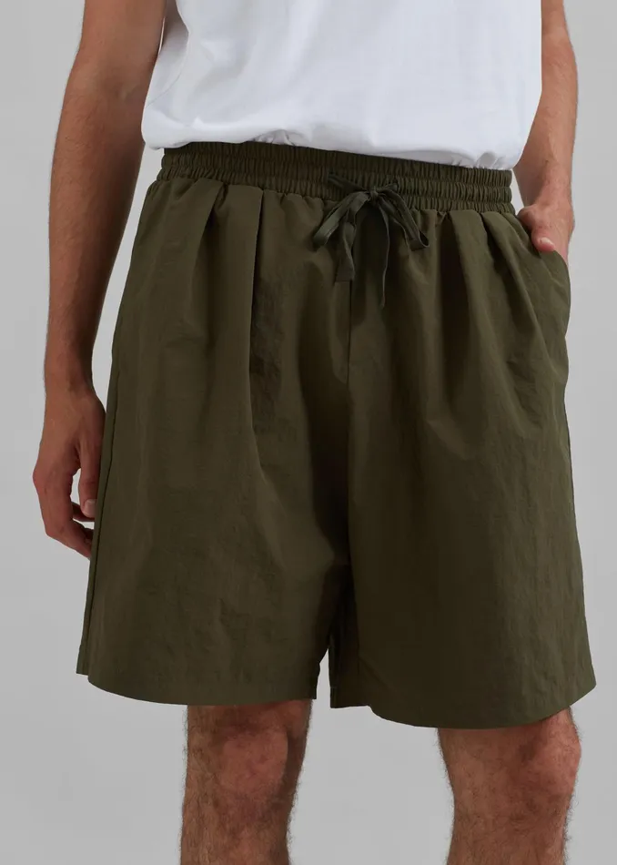 The Frankie Shop Bottoms Axel Shorts 8211 Khaki 8211 Men