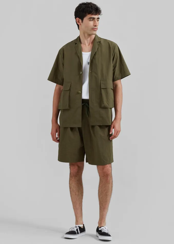 The Frankie Shop Bottoms Axel Shorts 8211 Khaki 8211 Men