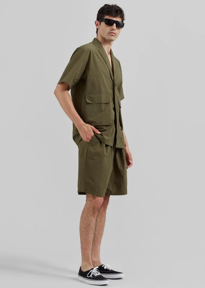 The Frankie Shop Bottoms Axel Shorts 8211 Khaki 8211 Men