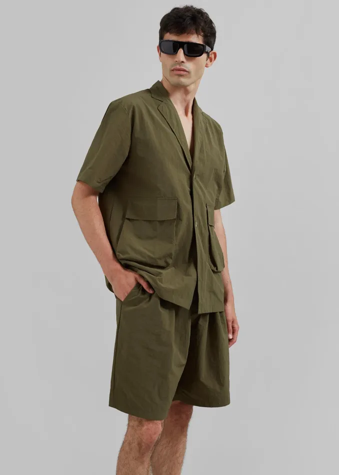 The Frankie Shop Bottoms Axel Shorts 8211 Khaki 8211 Men