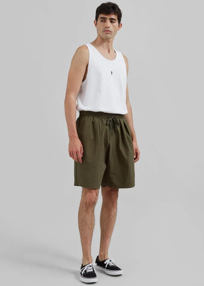 The Frankie Shop Bottoms Axel Shorts 8211 Khaki 8211 Men