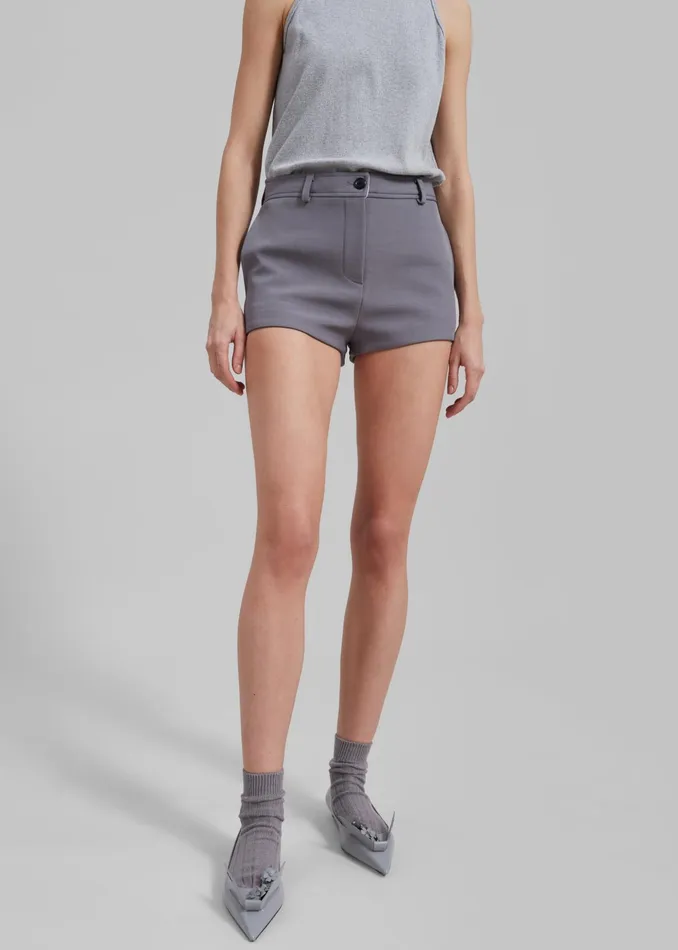 The Frankie Shop Bottoms Banks Hot Pants 8211 Grey 8211 Women