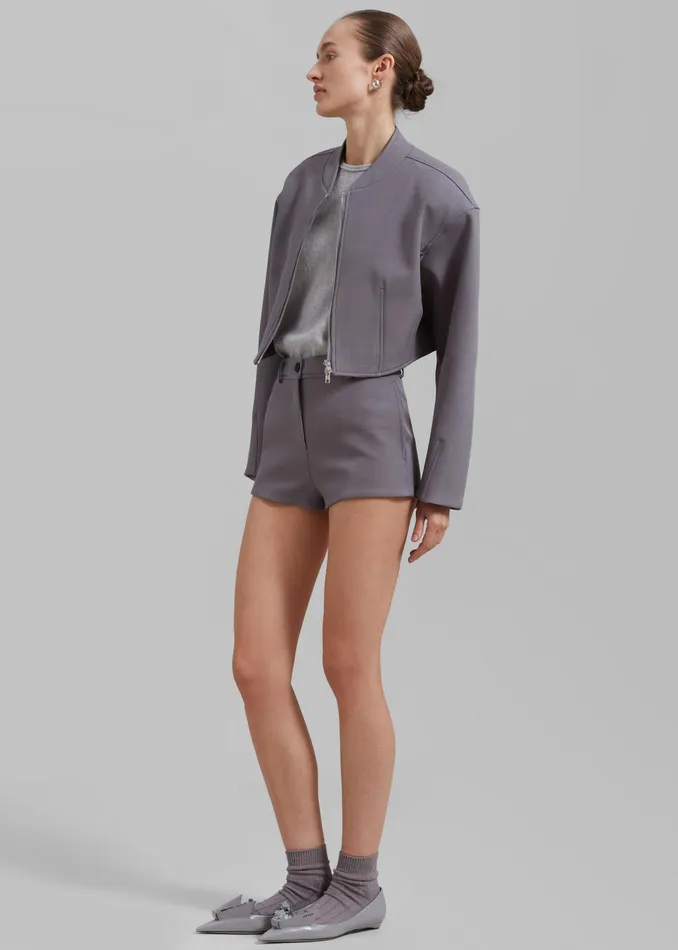 The Frankie Shop Bottoms Banks Hot Pants 8211 Grey 8211 Women