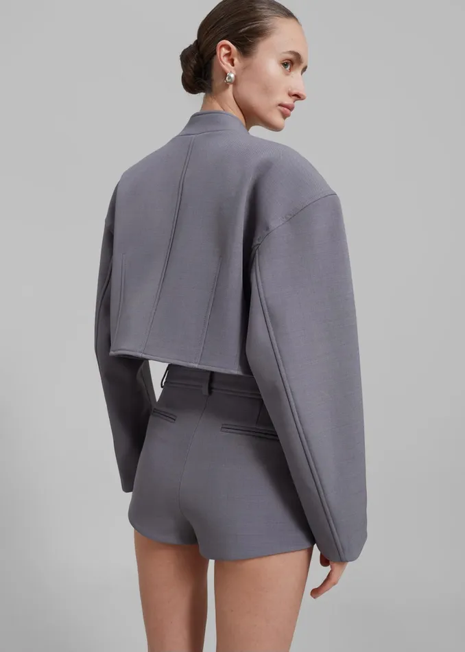 The Frankie Shop Bottoms Banks Hot Pants 8211 Grey 8211 Women