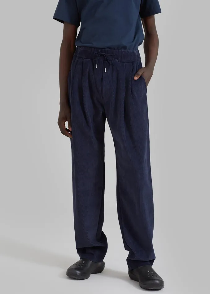 The Frankie Shop Bottoms Camden Corduroy Pants 8211 Navy 8211 Men