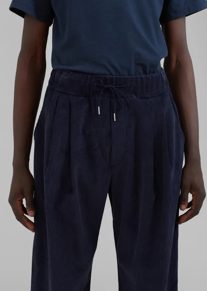 The Frankie Shop Bottoms Camden Corduroy Pants 8211 Navy 8211 Men