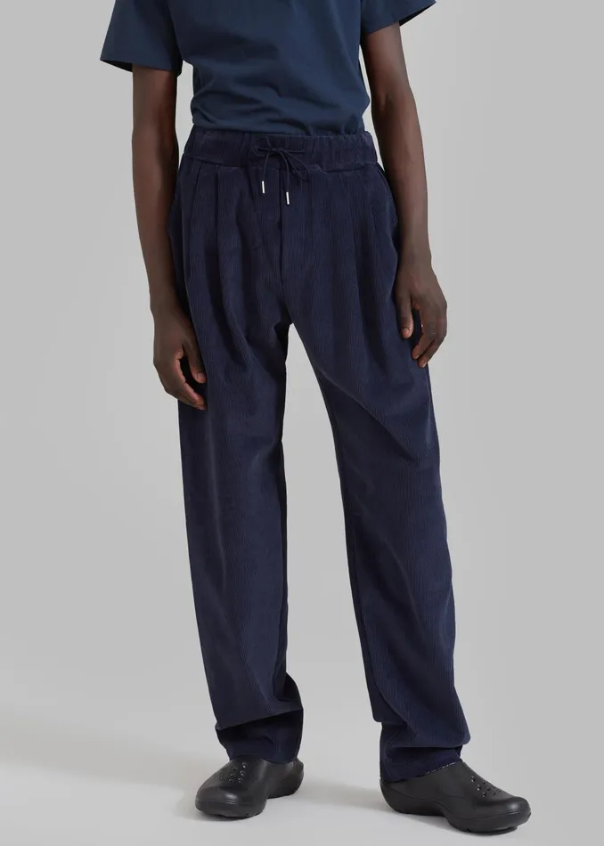 The Frankie Shop Bottoms Camden Corduroy Pants 8211 Navy 8211 Men