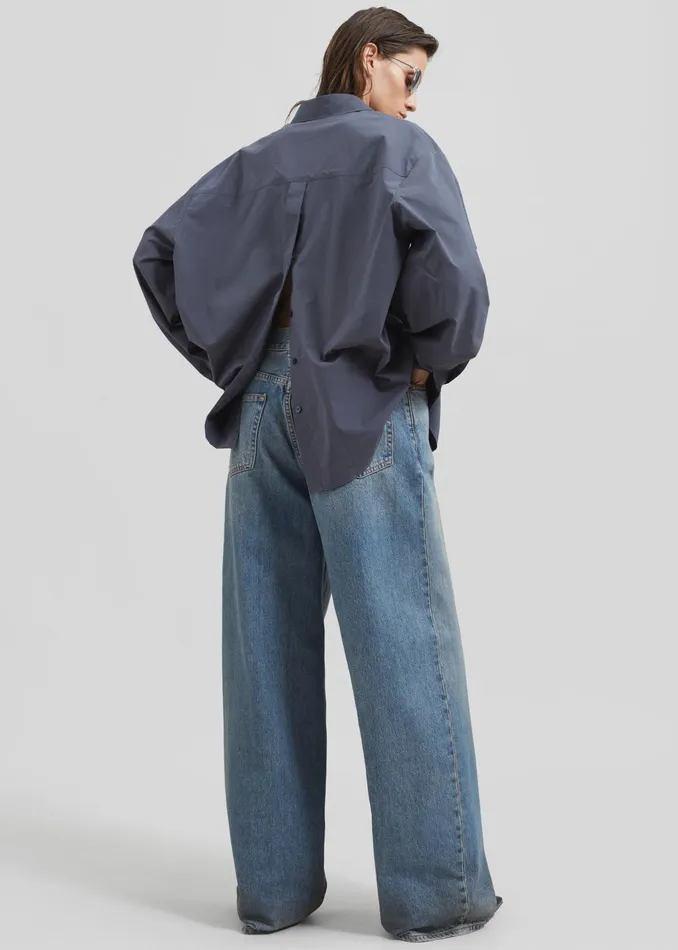 The Frankie Shop Bottoms Haikure Bethany Jeans 8211 Oil Blue 8211 Women