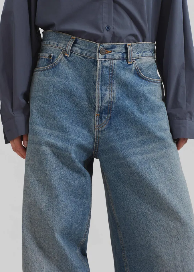 The Frankie Shop Bottoms Haikure Bethany Jeans 8211 Oil Blue 8211 Women