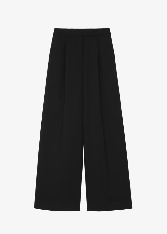 The Frankie Shop Bottoms Kamila Wide Leg Trousers 8211 Black 8211 Women
