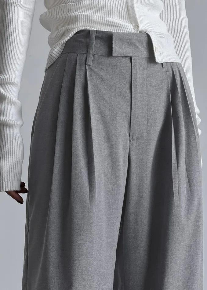 The Frankie Shop Bottoms Linna Trousers 8211 Light Grey 8211 Women