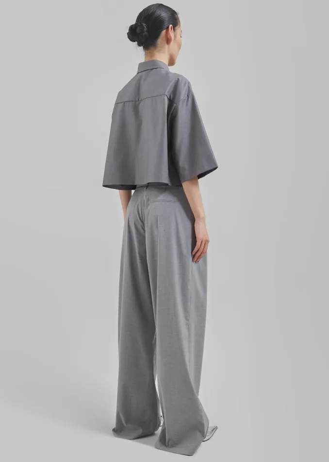 The Frankie Shop Bottoms Linna Trousers 8211 Light Grey 8211 Women