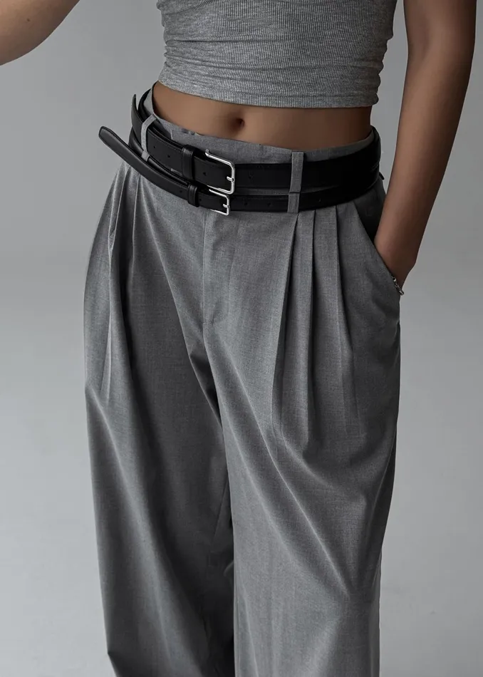 The Frankie Shop Bottoms Linna Trousers 8211 Light Grey 8211 Women