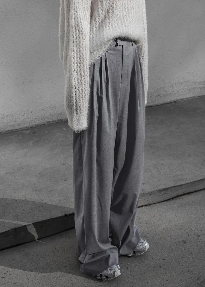 The Frankie Shop Bottoms Linna Trousers 8211 Light Grey 8211 Women