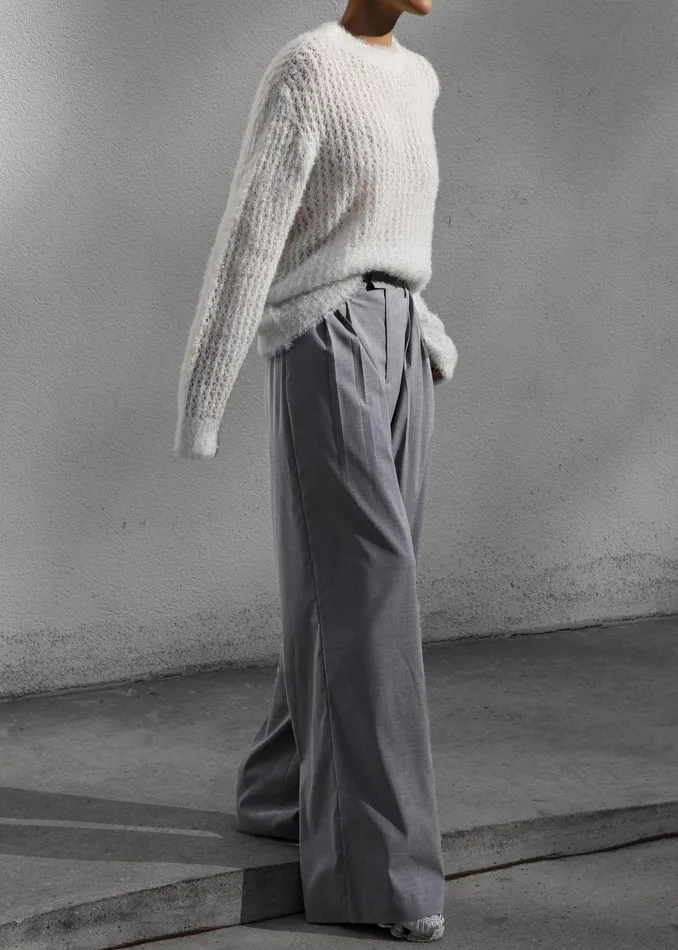 The Frankie Shop Bottoms Linna Trousers 8211 Light Grey 8211 Women